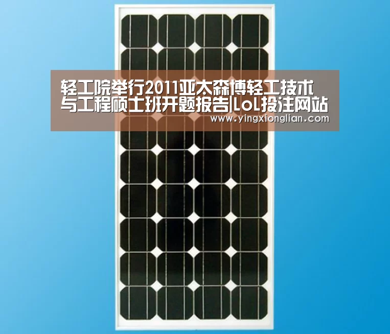 轻工院举行2011亚太森博轻工技术与工程硕士班开题报告|LoL投注网站官网(图1) 2026年最佳英雄联盟投注网站